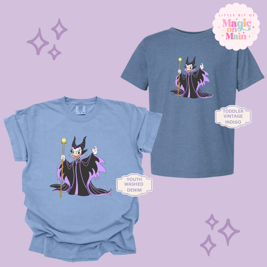 PRINTED MALEFICENT DAISY - YOUTH/TODDLER