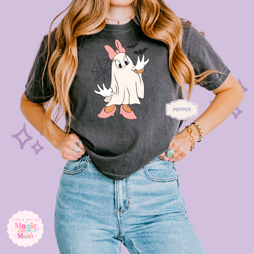 PRINTED GHOST DAISY - WOMENS BOXY T-SHIRT