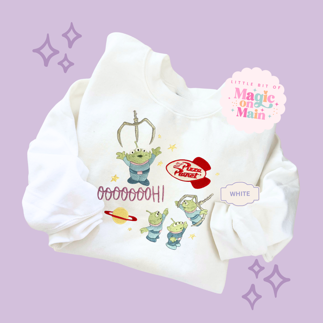 EMBROIDERED ALIENS - EXCLUSIVE TO MoM - ADULT SWEATSHIRT