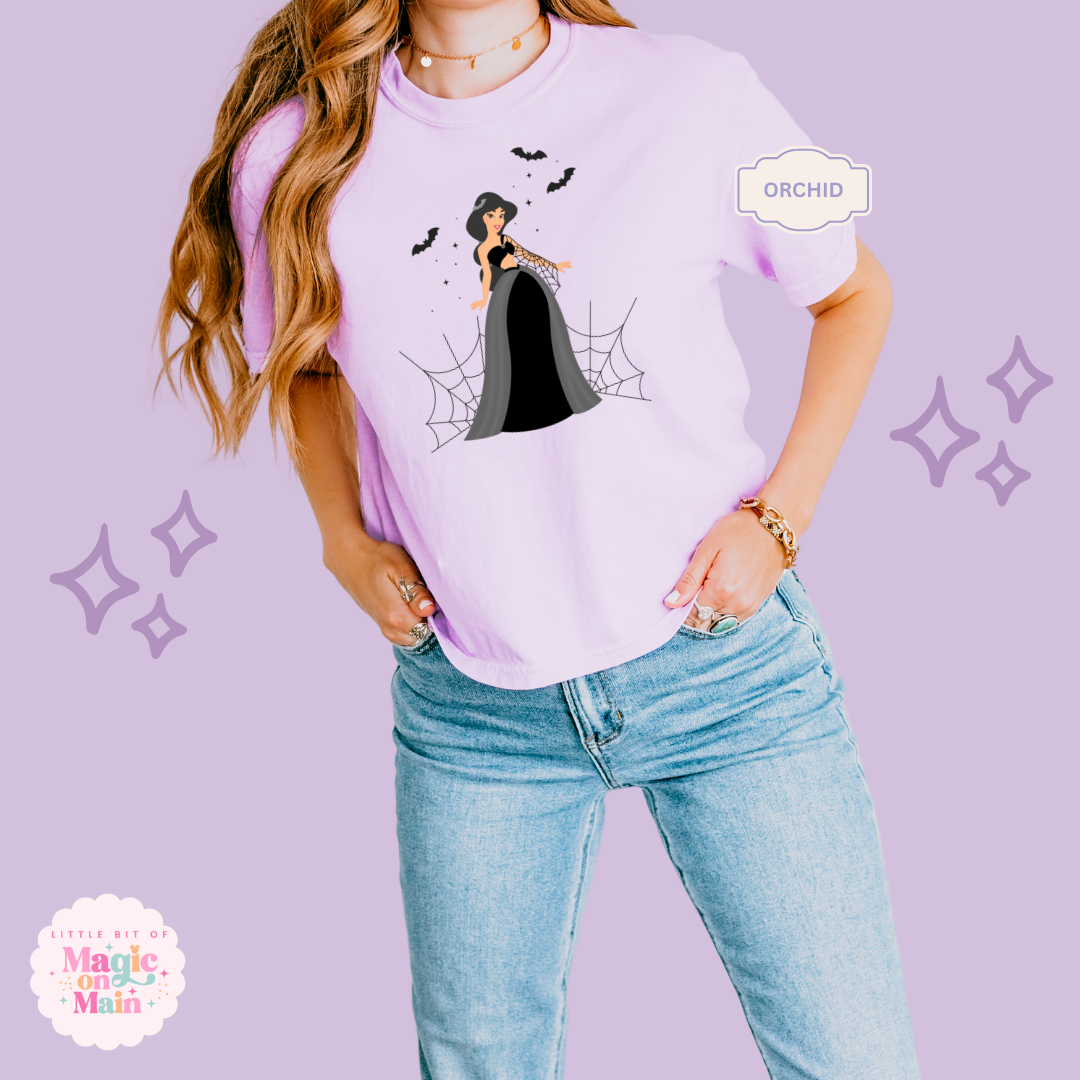 PRINTED SPOOKY JASMINE - WOMENS BOXY T-SHIRT