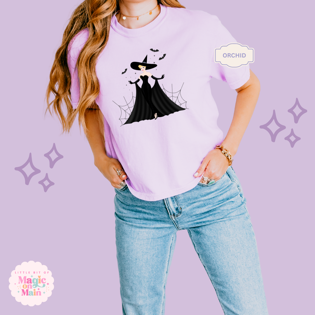 PRINTED SPOOKY CINDY - WOMENS BOXY T-SHIRT