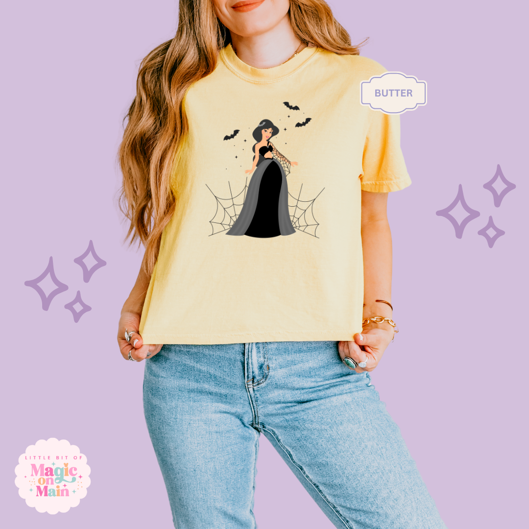 PRINTED SPOOKY JASMINE - WOMENS BOXY T-SHIRT