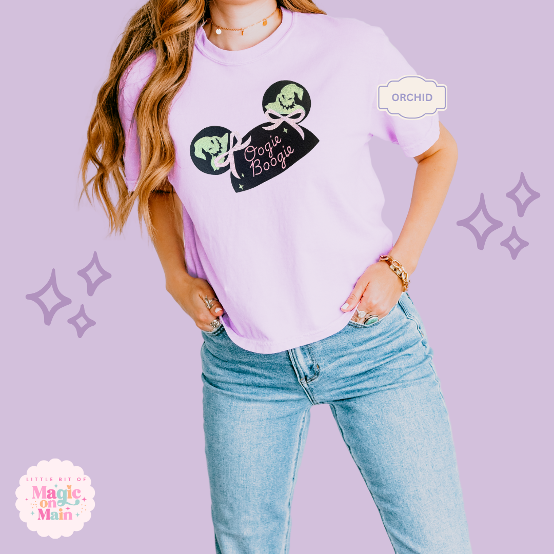 EMBROIDERED BOOGIE BASH - EXCLUSIVE TO MOM - WOMENS BOXY T-SHIRT