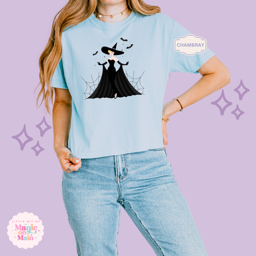 PRINTED SPOOKY CINDY - WOMENS BOXY T-SHIRT
