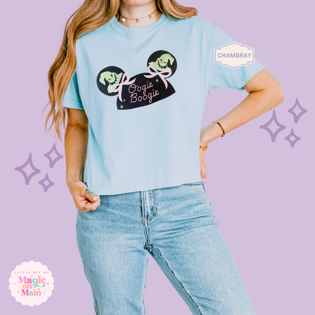 EMBROIDERED BOOGIE BASH - EXCLUSIVE TO MOM - WOMENS BOXY T-SHIRT