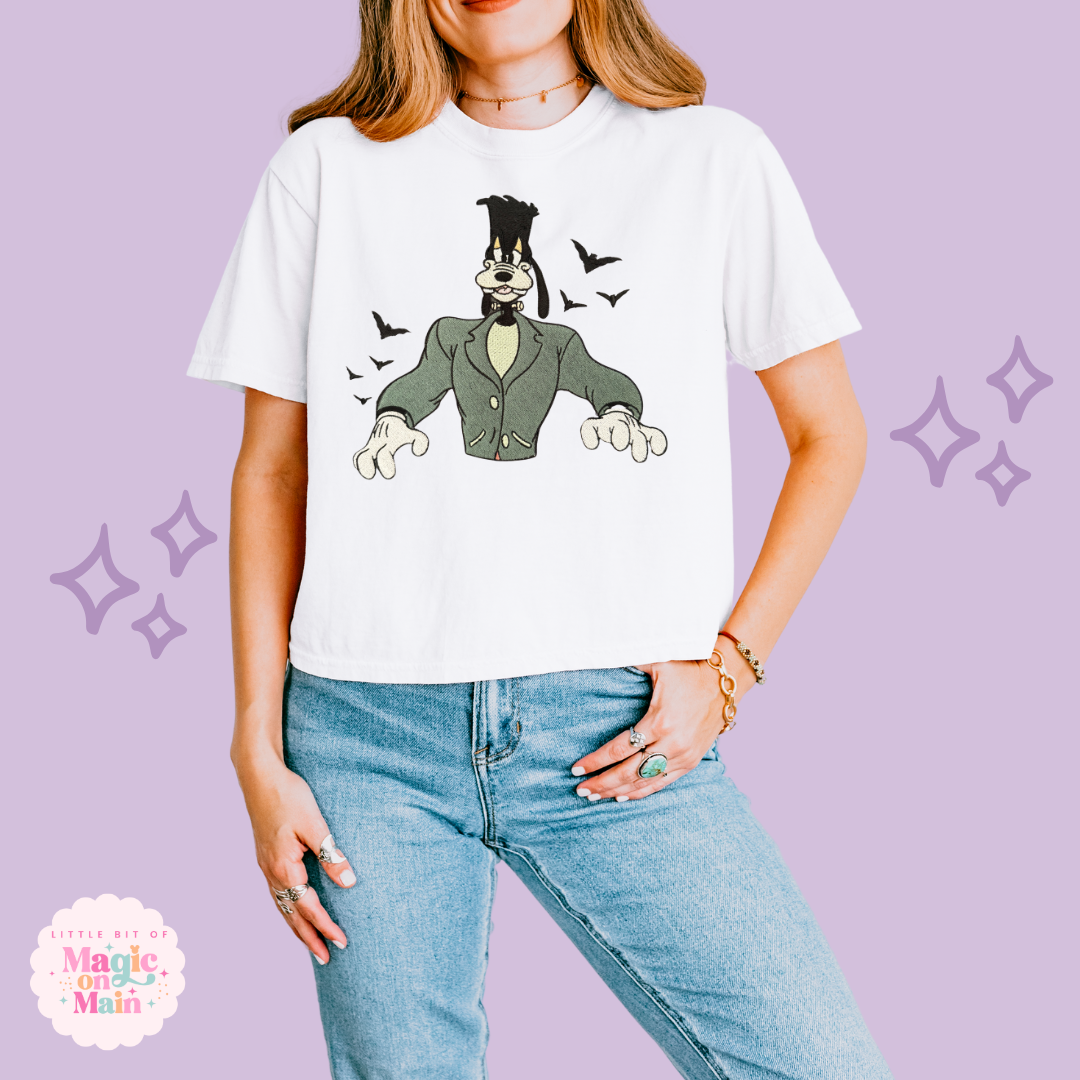 EMBROIDERED SPOOKY GOOFY - EXCLUSIVE TO MoM - WOMENS BOXY T-SHIRT