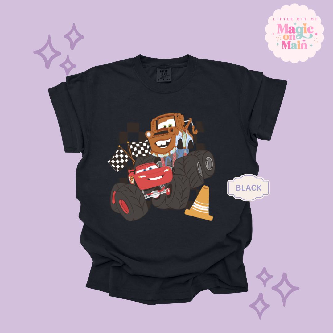 PRINTED CAR FRIENDS - ADULT T-SHIRT