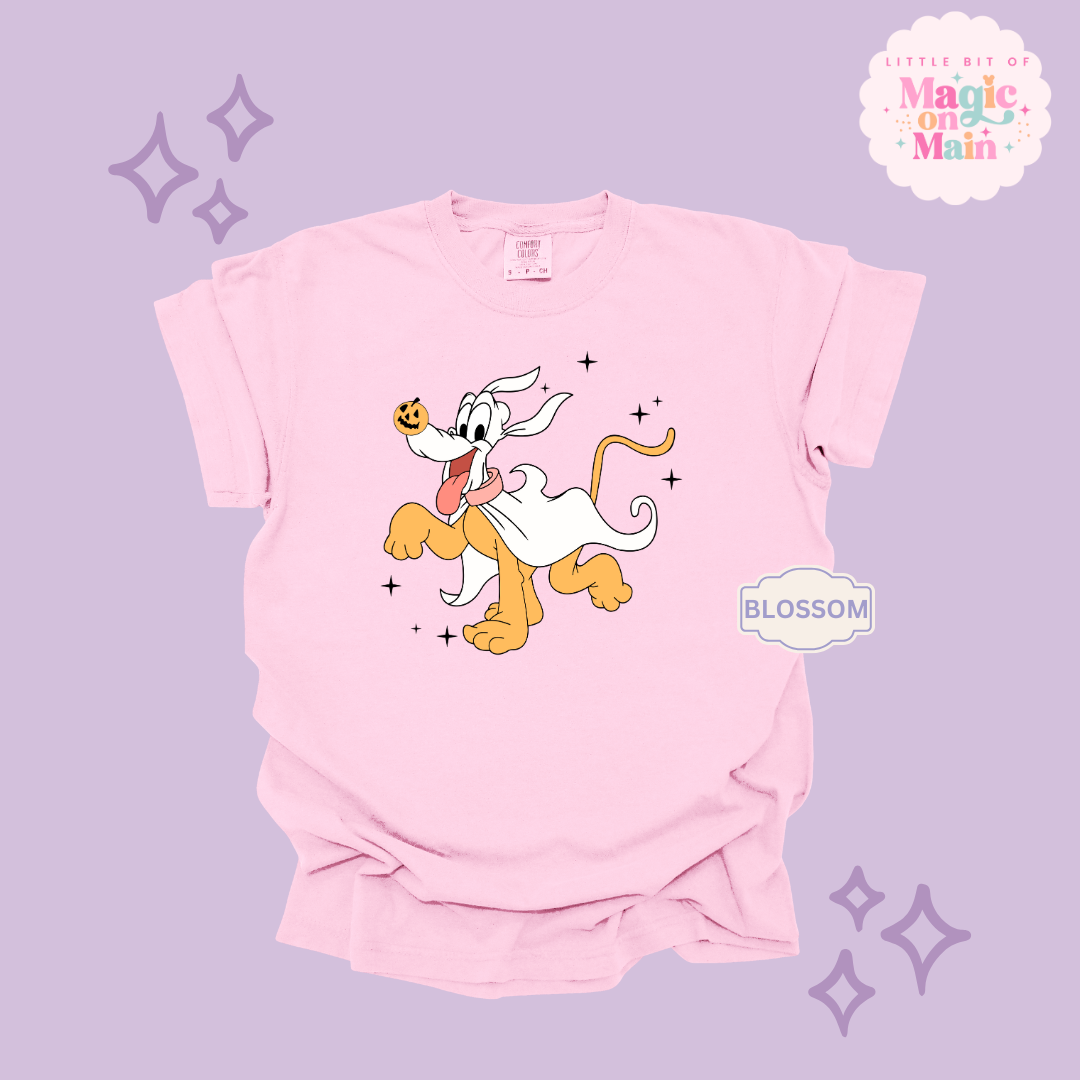 PRINTED HALLOWEEN PLUTO - ADULT T-SHIRT