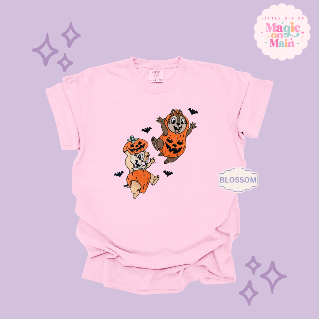 EMBROIDERED CHIPMUNKS - ADULT T-SHIRT