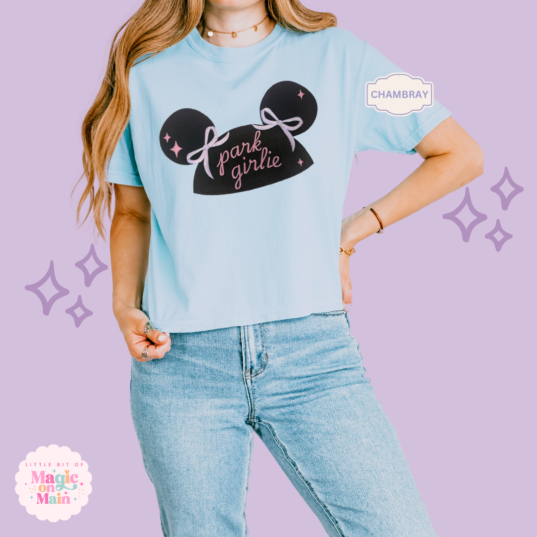 EMBROIDERED PARK GIRLIE HAT - EXCLUSIVE TO MoM - WOMENS BOXY T-SHIRT