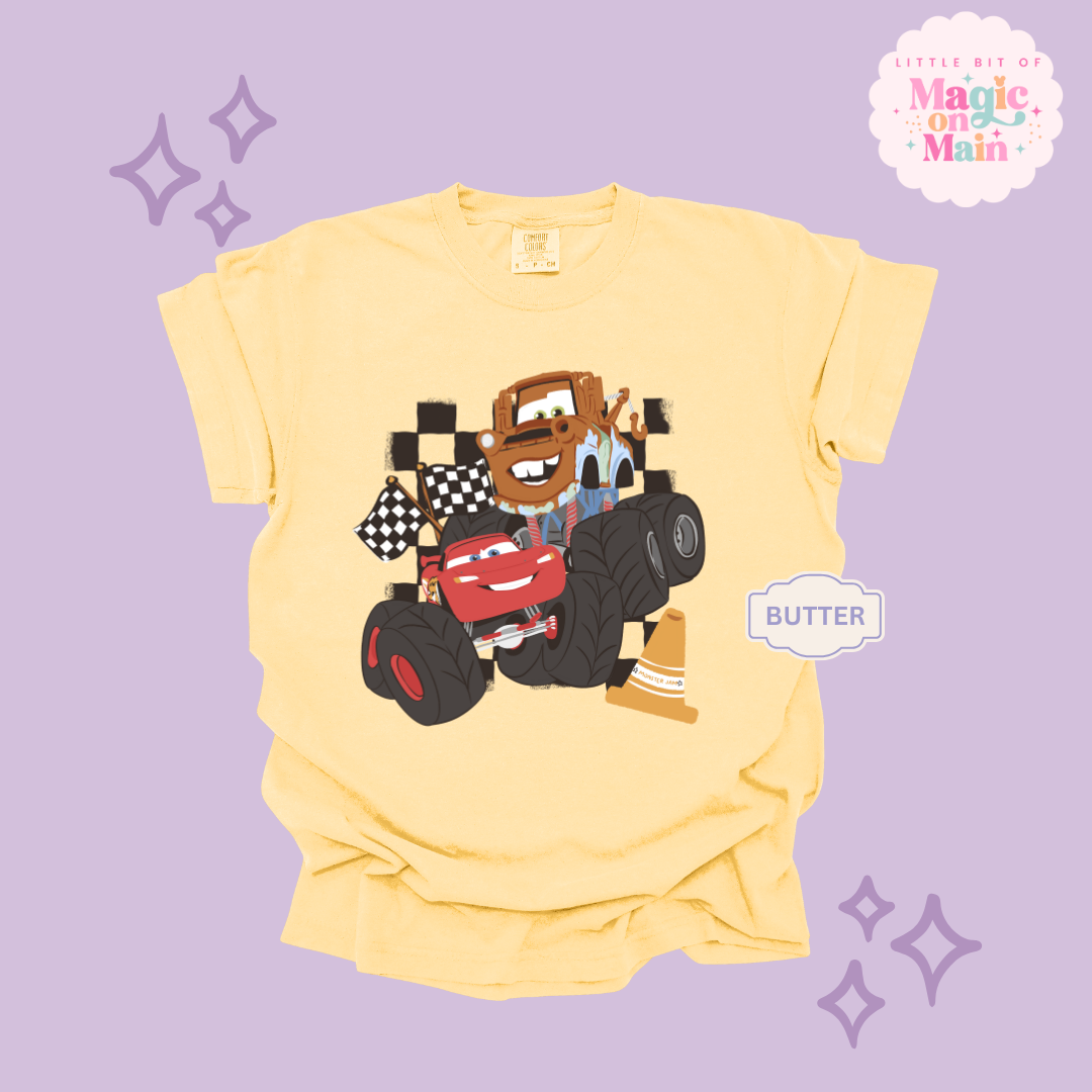 PRINTED CAR FRIENDS - ADULT T-SHIRT