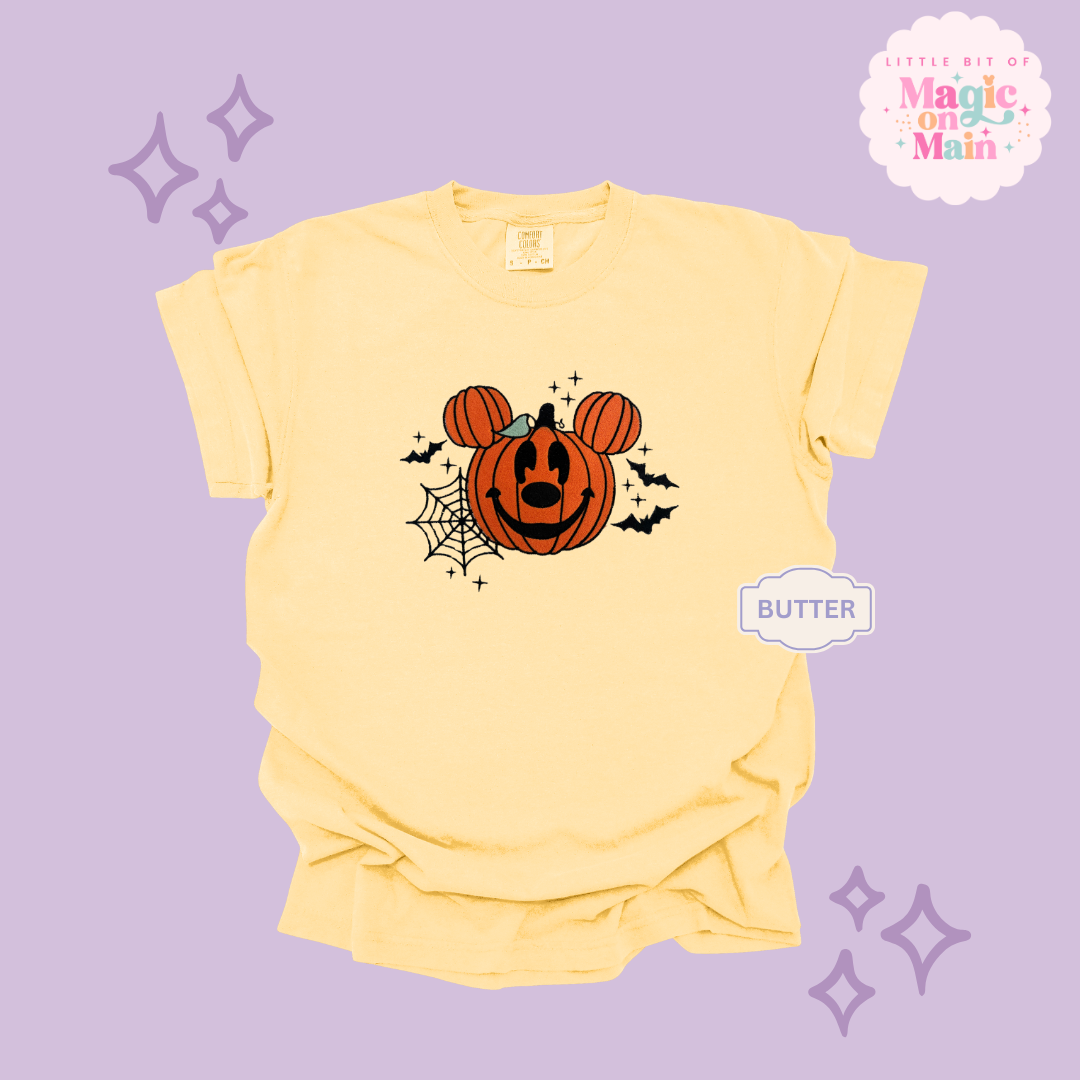 EMBROIDERED ORANGE PUMPKIN - EXCLUSIVE TO MoM - ADULT T-SHIRT
