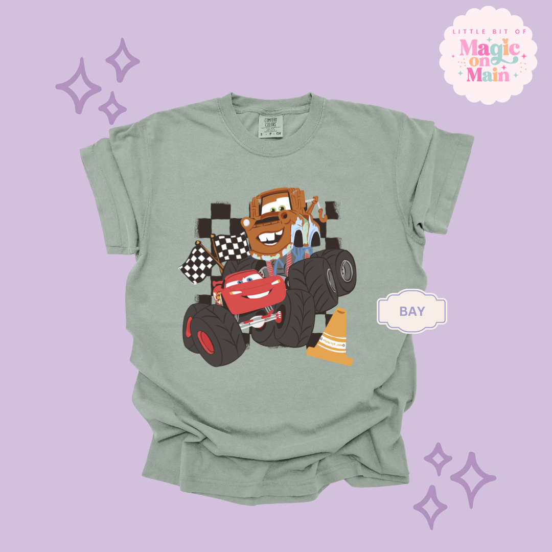 PRINTED CAR FRIENDS - ADULT T-SHIRT