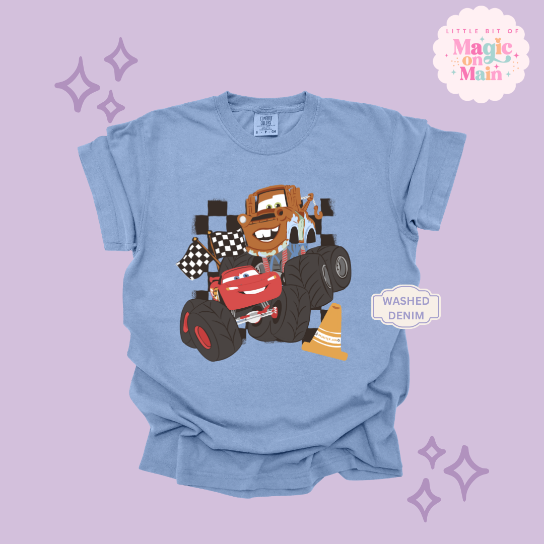 PRINTED CAR FRIENDS - ADULT T-SHIRT