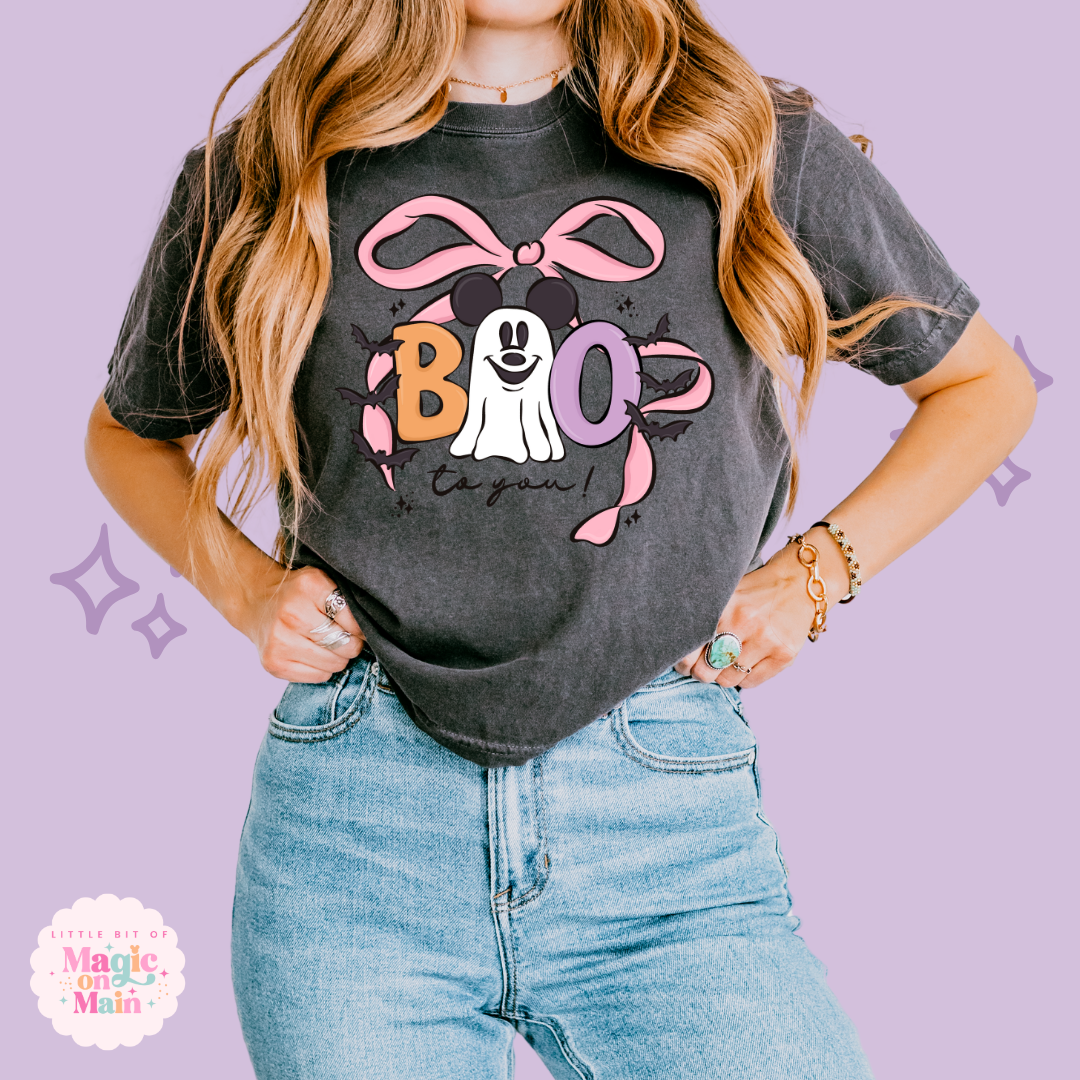 PRINTED BOO TO YOU - WOMENS BOXY T-SHIRT