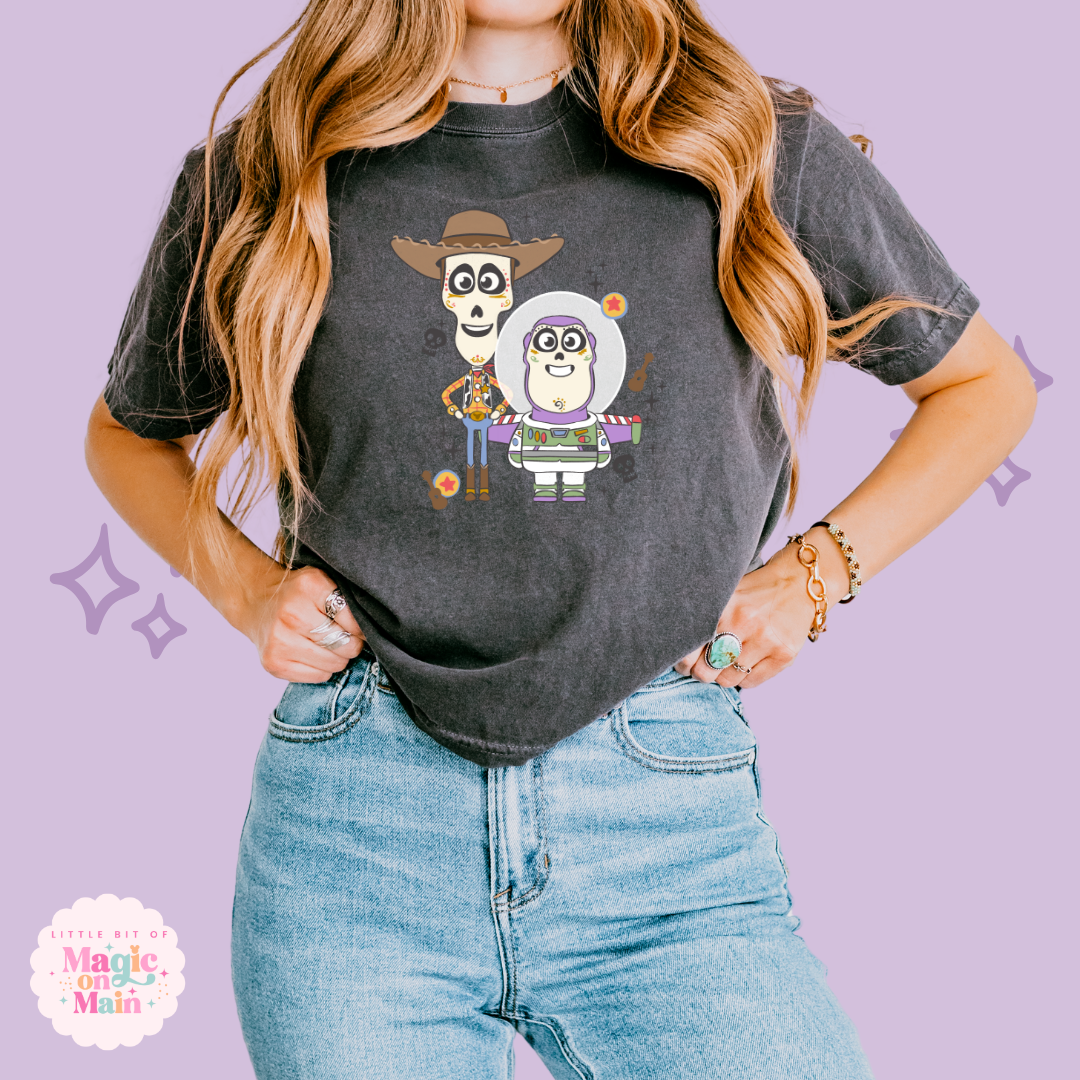 PRINTED DIA DE LOS MUERTOS - WOMENS BOXY T-SHIRT