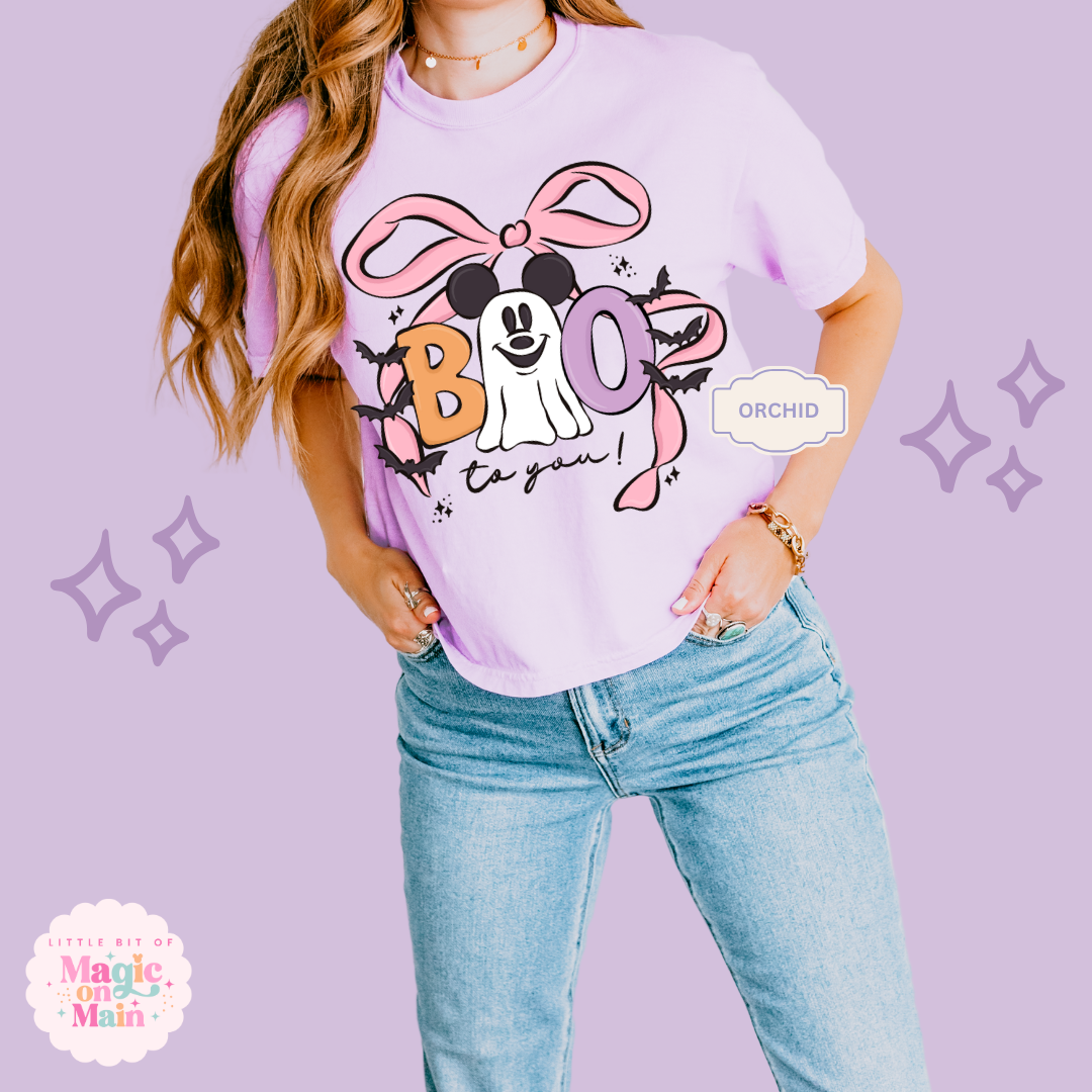 PRINTED BOO TO YOU - WOMENS BOXY T-SHIRT