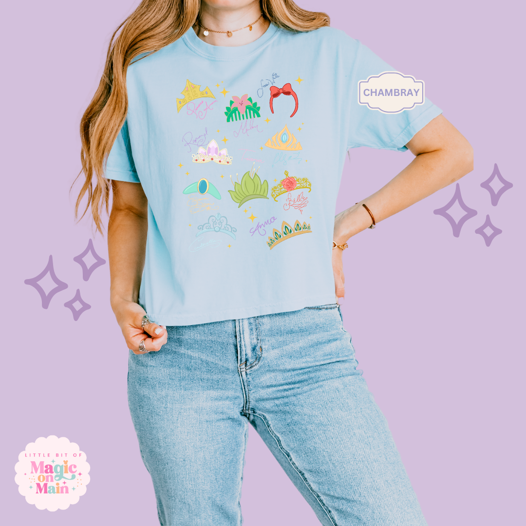PRINTED CROWNS - WOMENS BOXY T-SHIRT