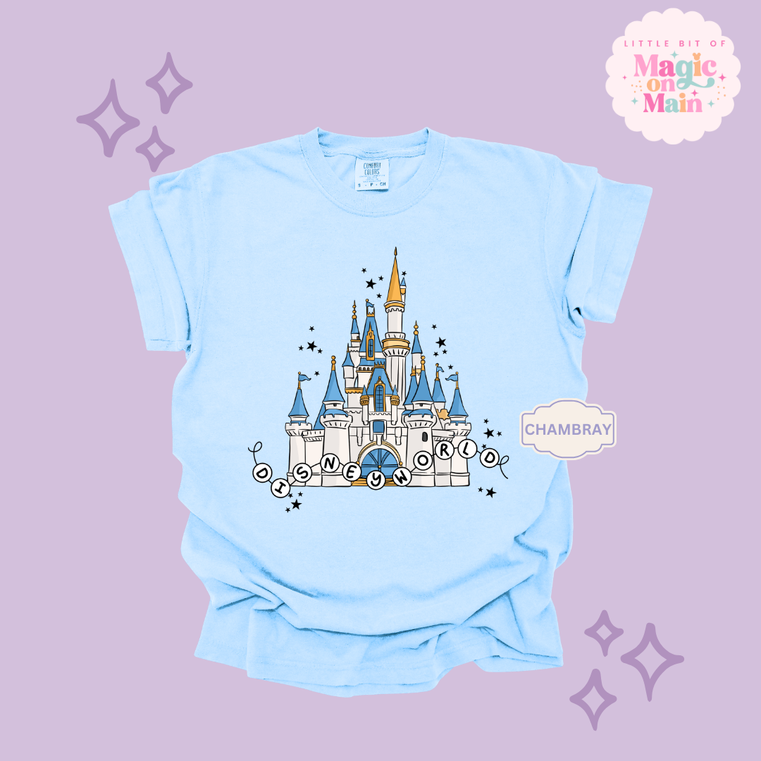 PRINTED DWORLD CASTLE - ADULT T-SHIRT