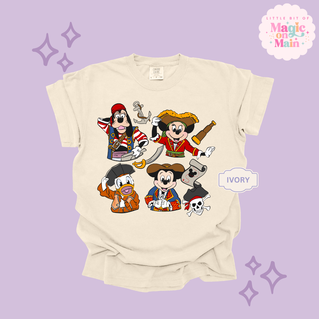 PRINTED PIRATES 2 - ADULT T-SHIRT