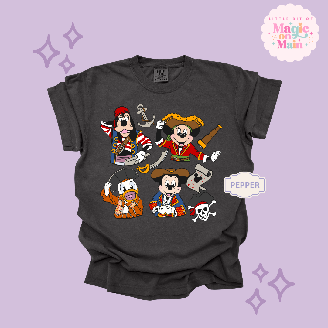 PRINTED PIRATES 2 - ADULT T-SHIRT