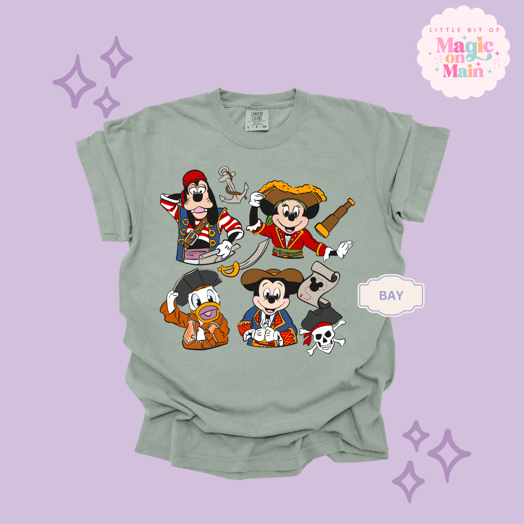 PRINTED PIRATES 2 - ADULT T-SHIRT
