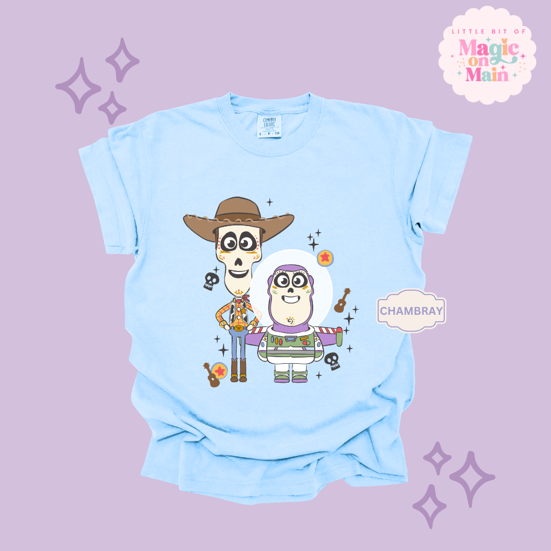 PRINTED DIA DE LOS MUERTOS - ADULT T-SHIRT