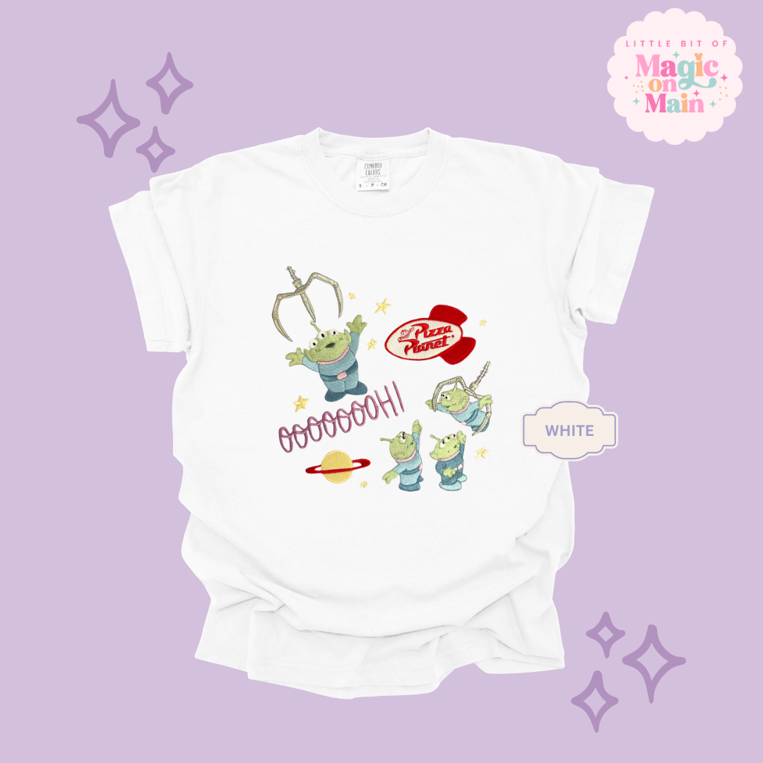EMBROIDERED ALIENS - EXCLUSIVE TO MoM - ADULT T-SHIRT
