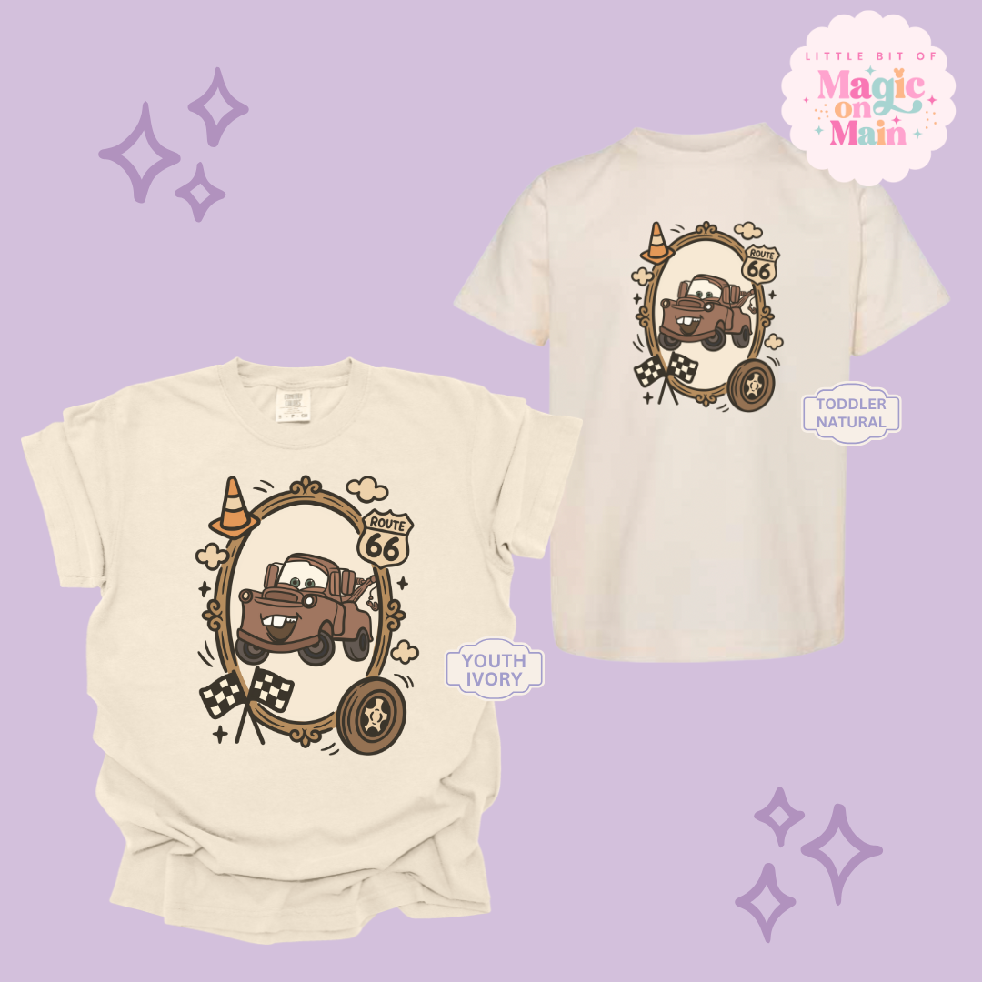 PRINTED RUSTY TRUCK COQUETTE - YOUTH/TODDLER