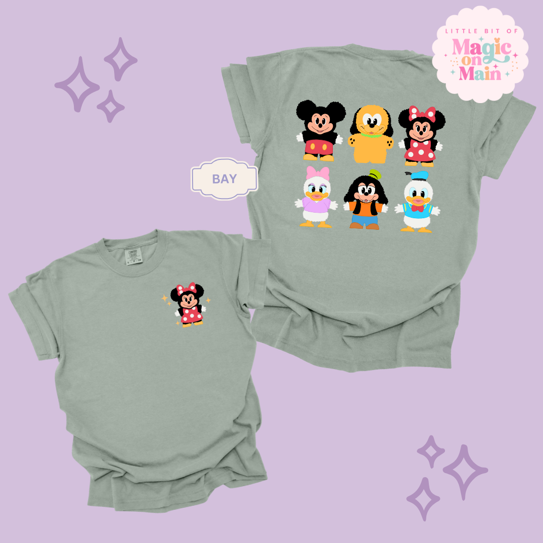 STUFFED CHARACTERS FRONT AND BACK PRINT - MINNIE - ADULT T-SHIRT