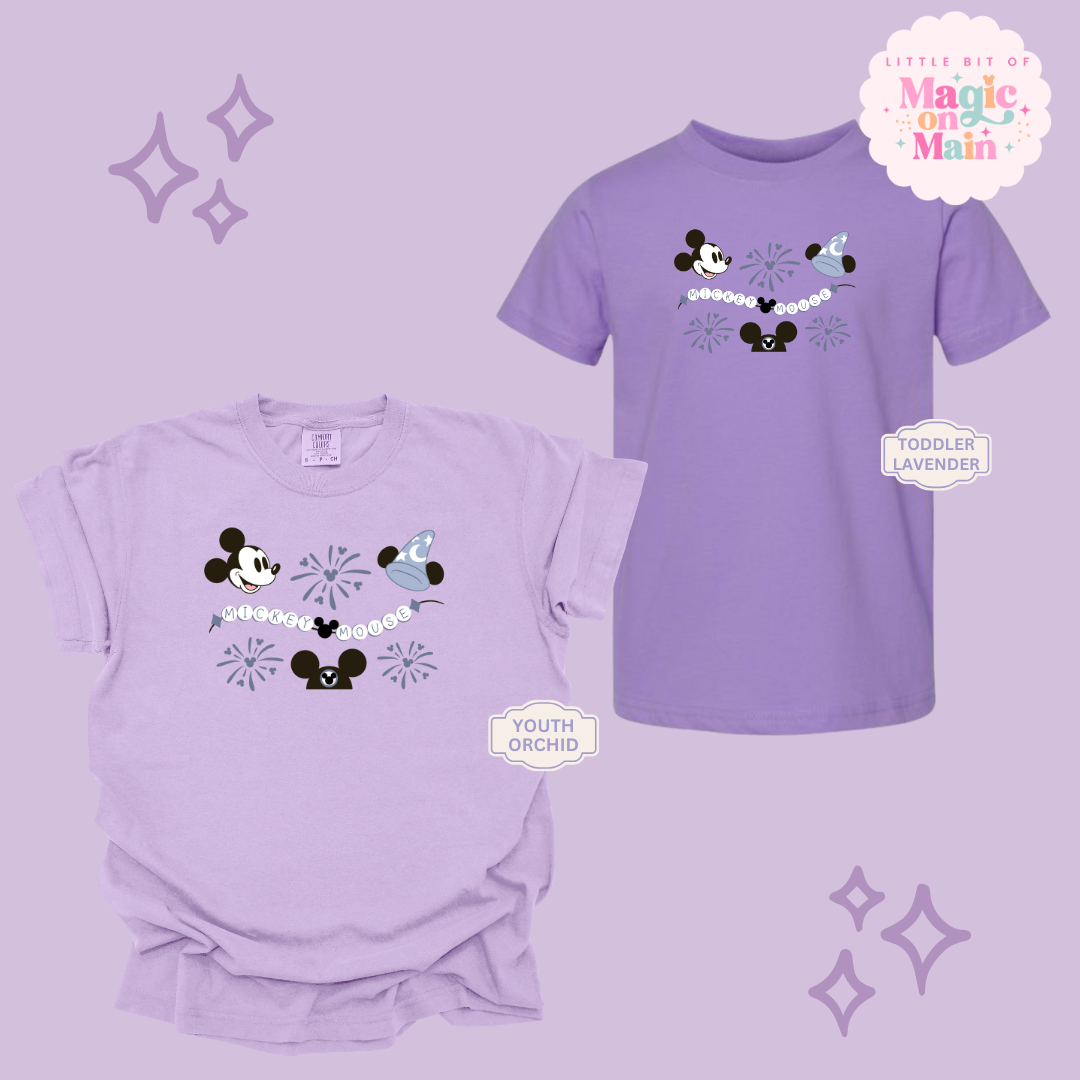 PRINTED BLUE MICKEY - YOUTH/TODDLER