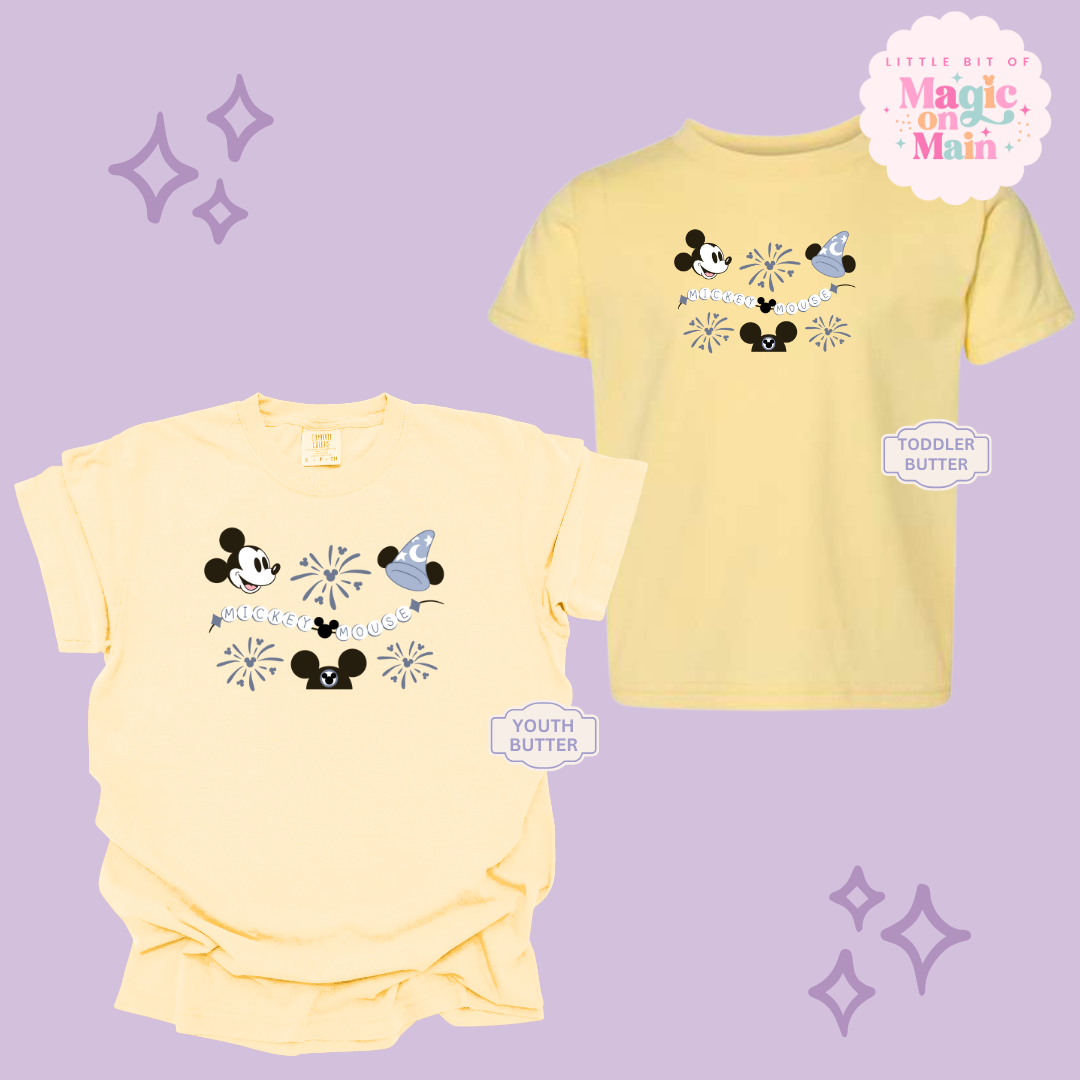 PRINTED BLUE MICKEY - YOUTH/TODDLER