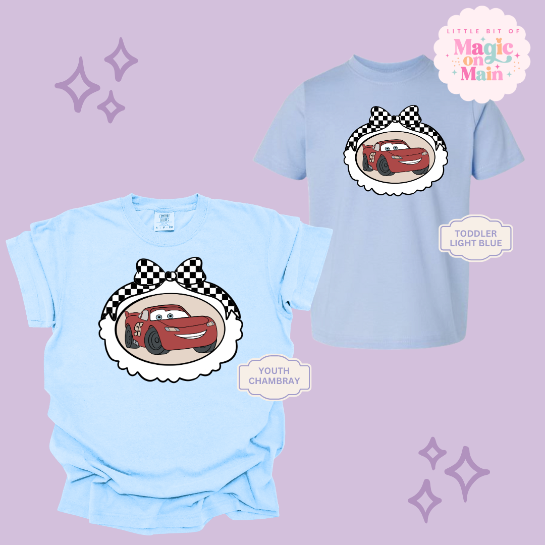 PRINTED RED CAR COQUETTE - YOUTH/TODDLER