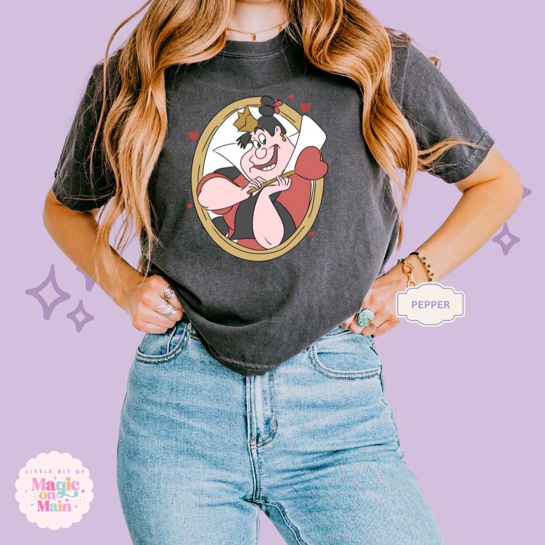 PRINTED QUEEN OF HEARTS - EXCLUSIVE TO MoM - WOMENS BOXY T-SHIRT