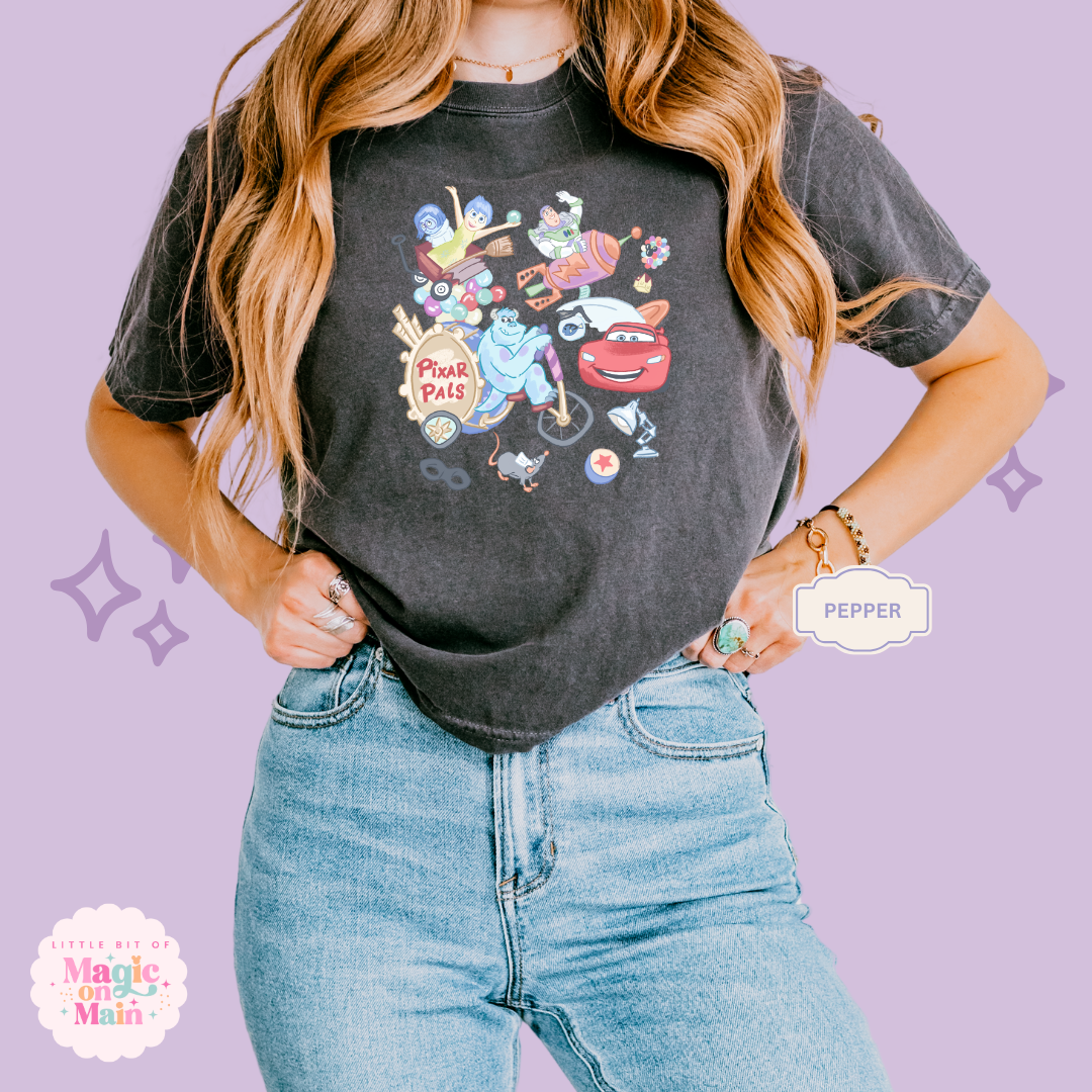 PRINTED PIX FRIENDS - WOMENS BOXY T-SHIRT