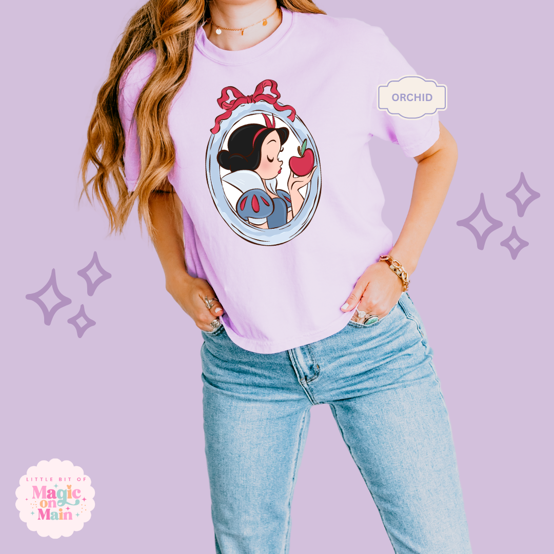 PRINTED NEW SNOW WHITE - WOMENS BOXY T-SHIRT
