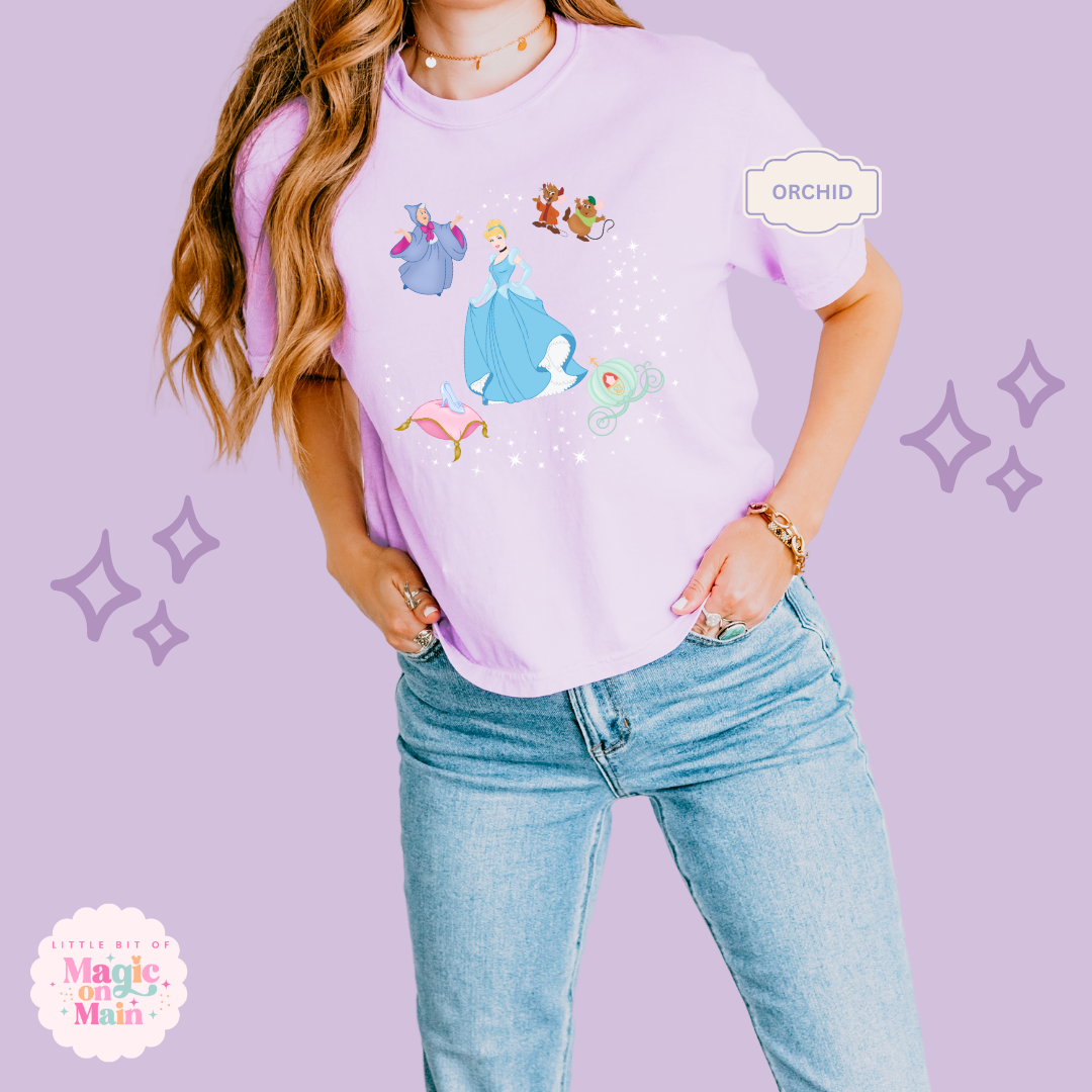 PRINTED CINDERELLA - EXCLUSIVE TO MoM - WOMENS BOXY T-SHIRT