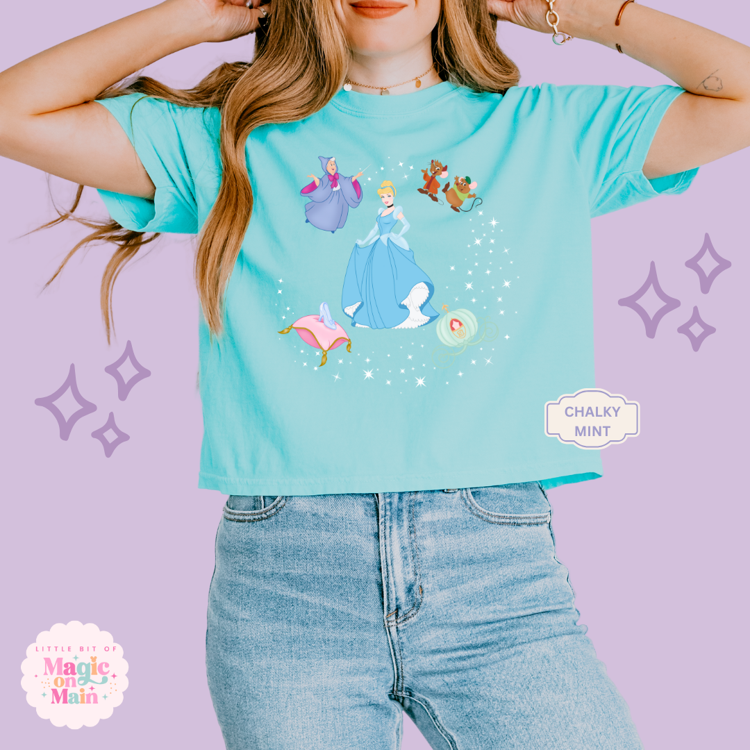 PRINTED CINDERELLA - EXCLUSIVE TO MoM - WOMENS BOXY T-SHIRT