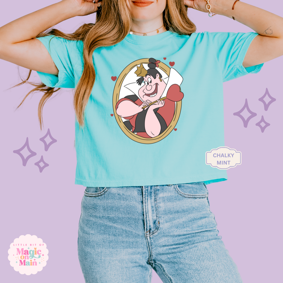 PRINTED QUEEN OF HEARTS - EXCLUSIVE TO MoM - WOMENS BOXY T-SHIRT