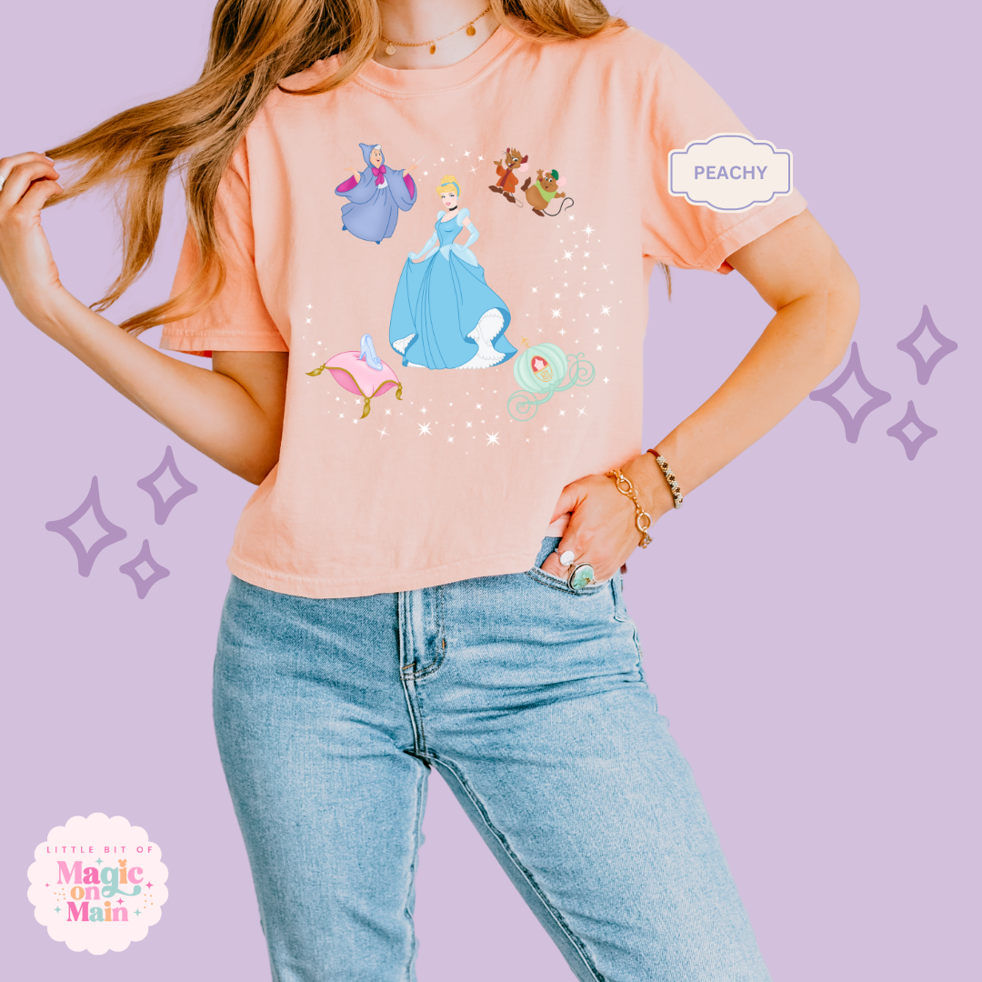 PRINTED CINDERELLA - EXCLUSIVE TO MoM - WOMENS BOXY T-SHIRT