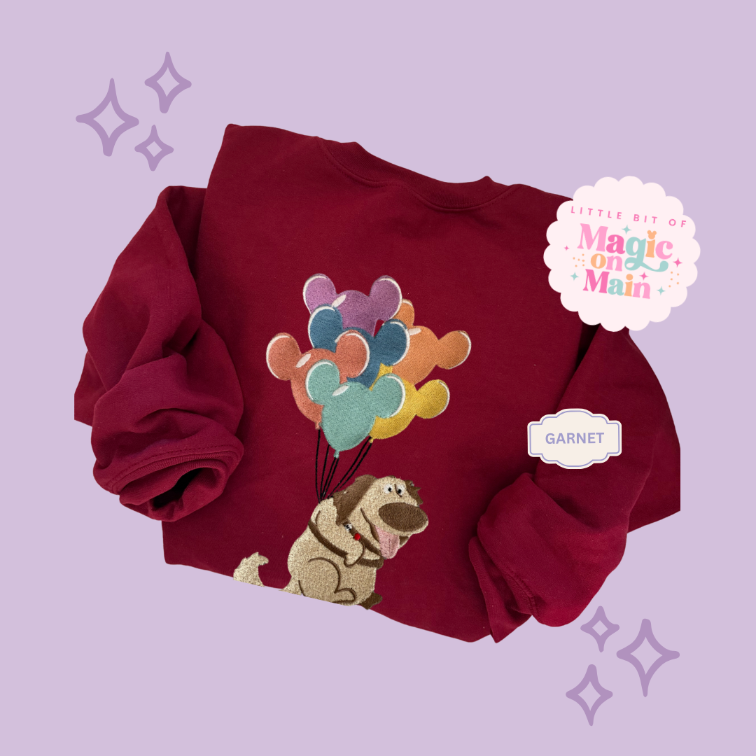 EMBROIDERED DUG - ADULT SWEATSHIRT