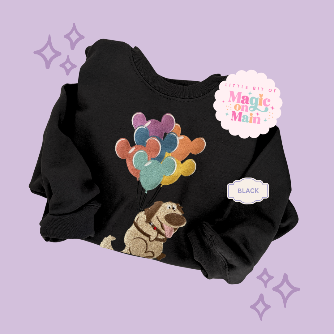 EMBROIDERED DUG - ADULT SWEATSHIRT