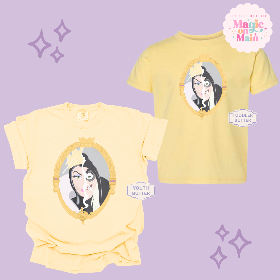 PRINTED EVIL QUEEN MIRROR - EXCLUSIVE TO MoM - YOUTH/TODDLER
