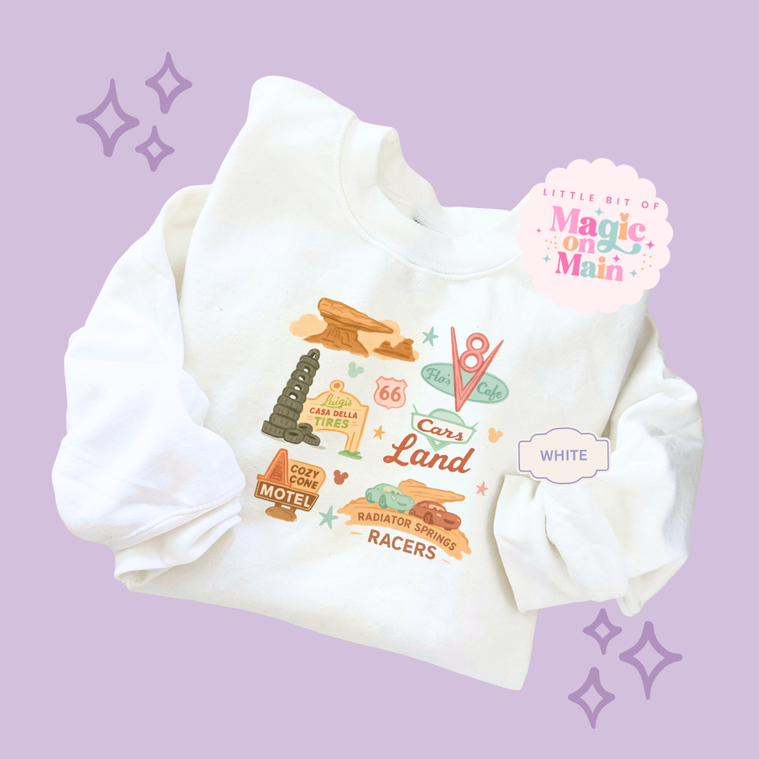 PRINTED CARS ELEMENTS - TODDLER / YOUTH SWEATSHIRT