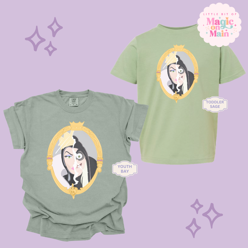 PRINTED EVIL QUEEN MIRROR - EXCLUSIVE TO MoM - YOUTH/TODDLER