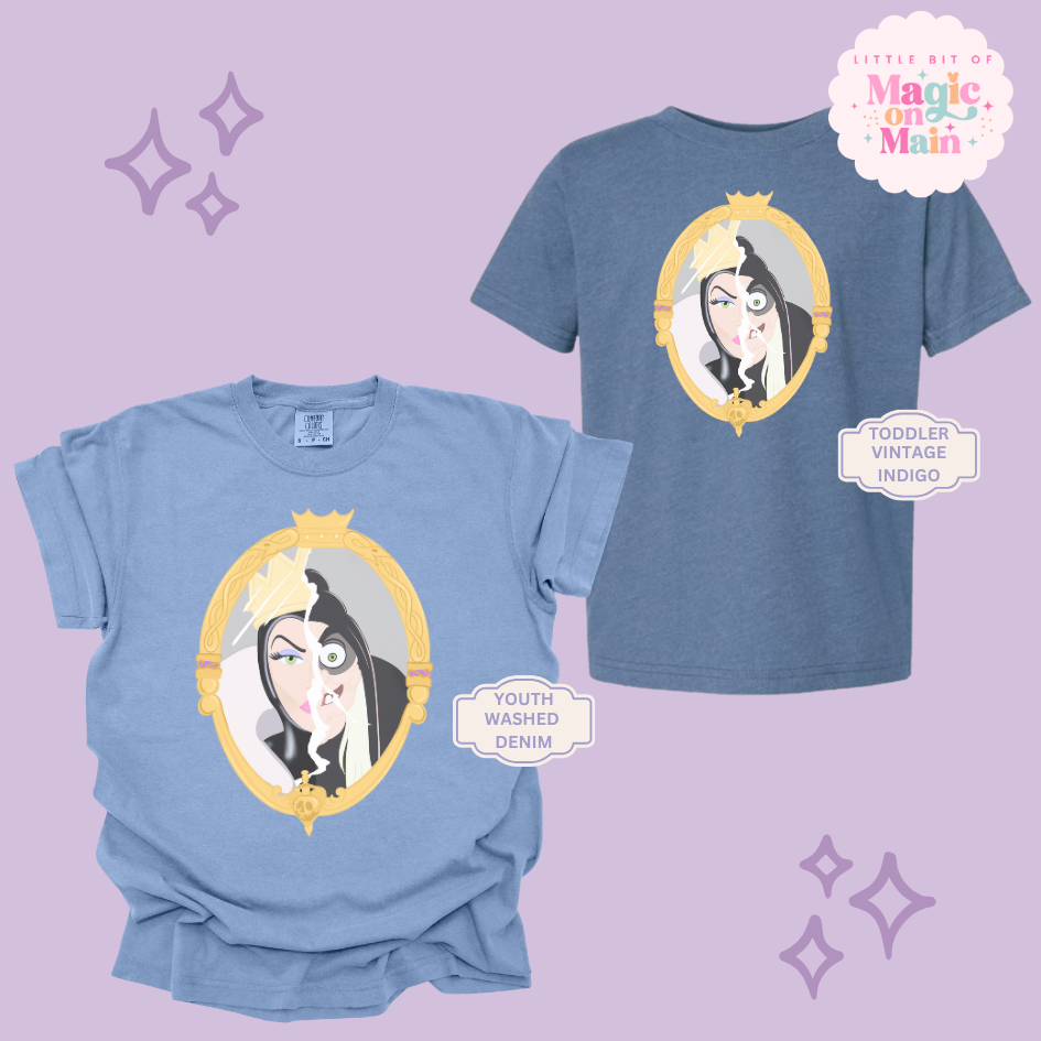 PRINTED EVIL QUEEN MIRROR - EXCLUSIVE TO MoM - YOUTH/TODDLER