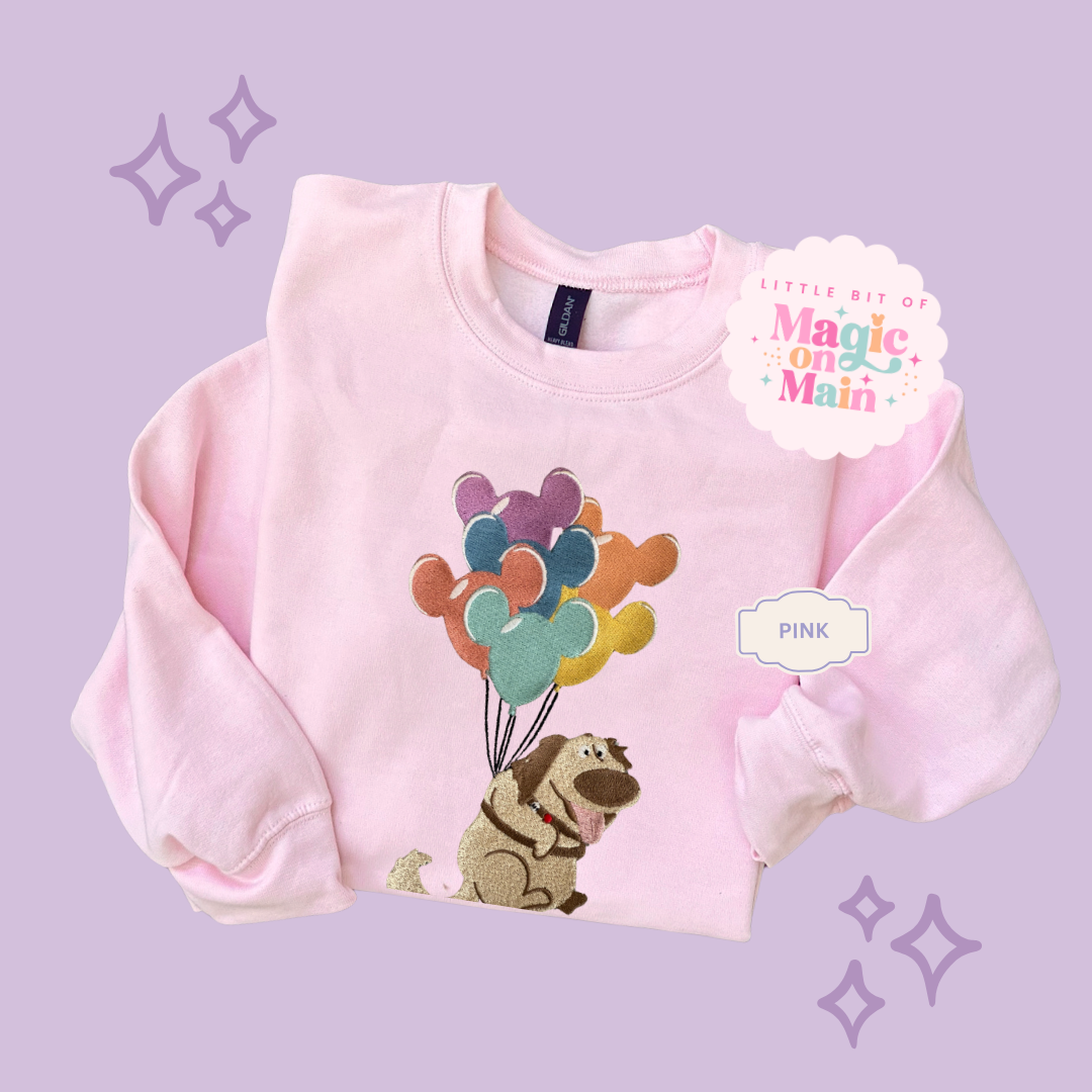 EMBROIDERED DUG - ADULT SWEATSHIRT