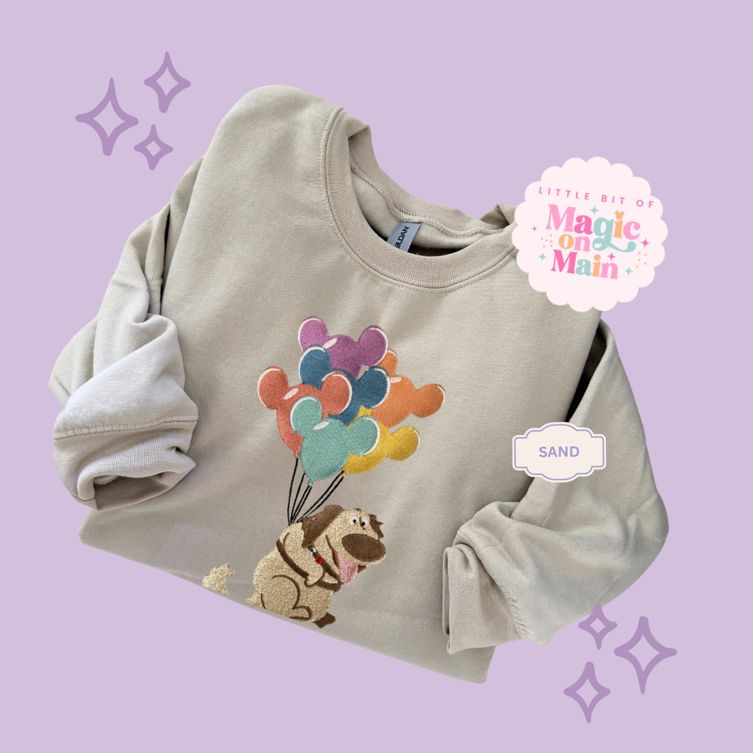 EMBROIDERED DUG - ADULT SWEATSHIRT