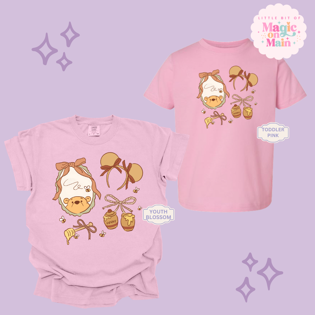 PRINTED WINNIE THE POOH COQUETTE - YOUTH/TODDLER