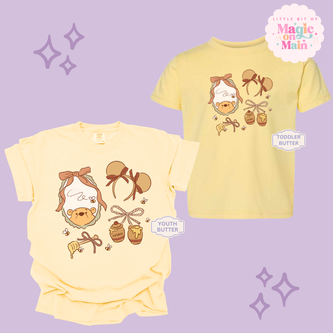 PRINTED WINNIE THE POOH COQUETTE - YOUTH/TODDLER